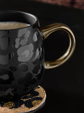 Black Leopard Print Mug
