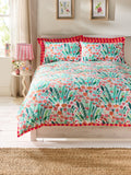 Lucy Tiffney rose dahlias duvet cover and pillowcase set, UK version