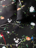 Rockett St George bird chinoiserie floral duvet cover and pillowcase set, imported from the UK
