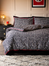 Rockett St George Snow Leopard 180 Thread Count Duvet Cover and Pillowcase Set