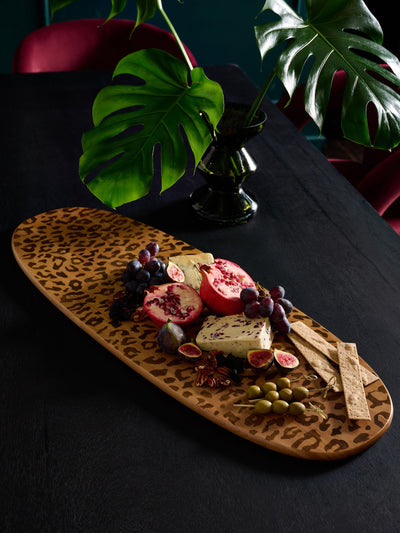 Leopard Pattern XL Wooden Serving Board