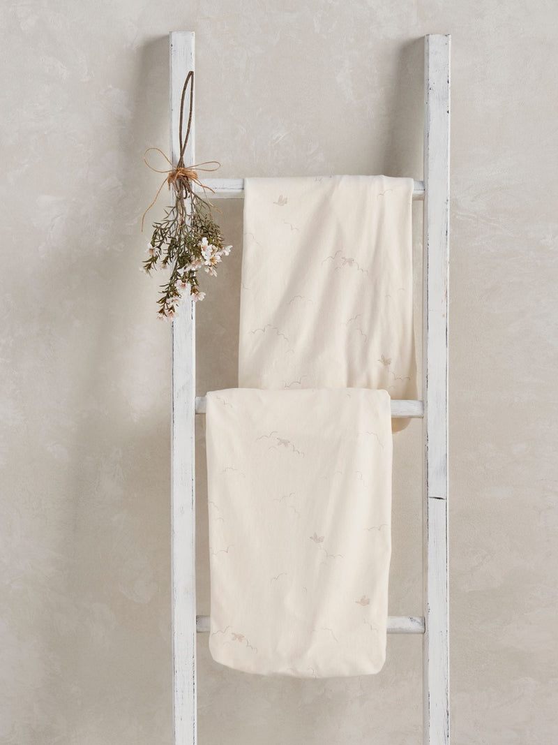 Mamas & Papas duckling cream cotbed fitted sheets 2-pack, imported from the UK