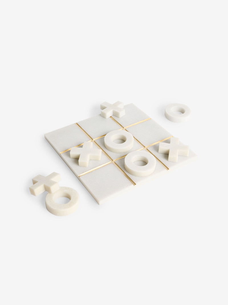 White/Gold Noughts And Crosses Game