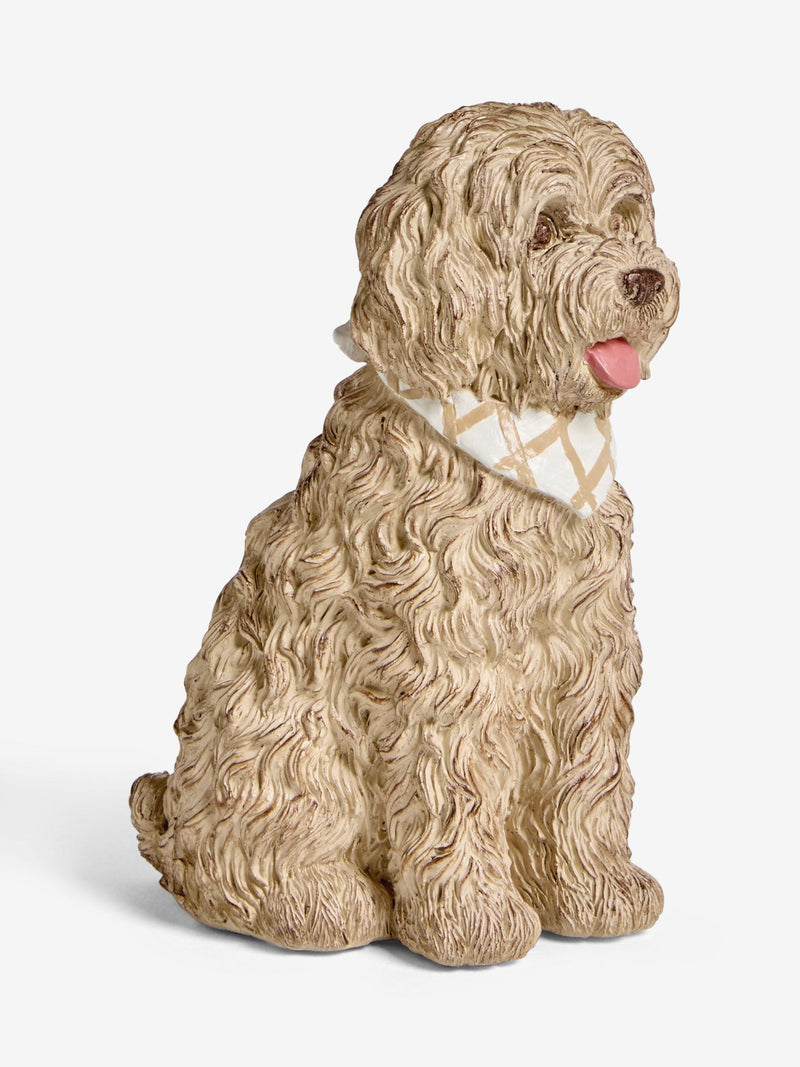 Small Louis the Labradoodle resin ornament, imported from the UK