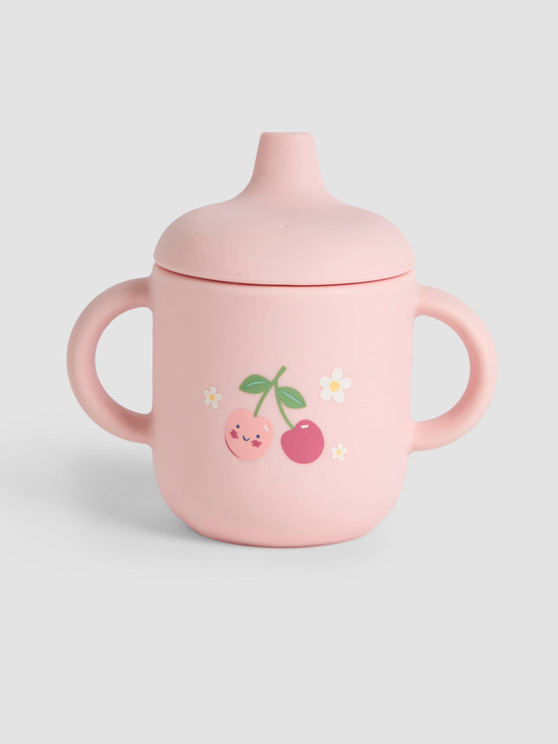 JoJo Maman Bébé printed silicone sippy cup, UK version