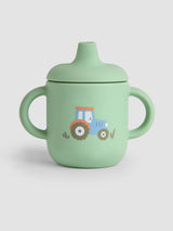JoJo Maman Bébé Silicone Sippy Cup Tractor Print Baby Cup
