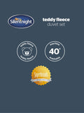 Silentnight sage teddy fleece duvet set (British brand)