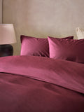 Berry Pink duvet cover and pillowcase set - British product