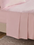 Blush pink flat bed sheet - British product