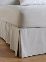 Grey Light Cotton Rich Bed Valance