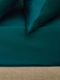 Teal Blue Collection Luxe 400 Thread Count 100% Egyptian Deep Fitted Cotton Sateen Sheet