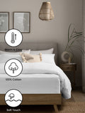 White Brushed Cotton Extra Deep Fitted Sheet