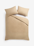 Caramel Brown Duvet Cover and Pillowcase Set - British product