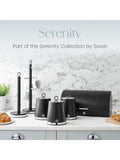 Swan Black Serenity storage canisters 1.3L (British brand)