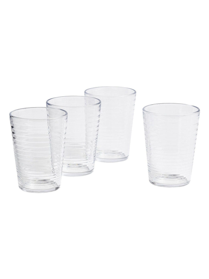 Royal Doulton clear maze highball glasses set of 4, imported from the UK