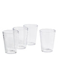 Royal Doulton clear maze highball glasses set of 4, imported from the UK