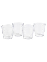 Royal Doulton Clear Maze Tumbler Glasses Set of 4