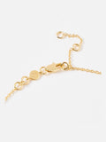 Oliver Bonas green onyx gold plated pendant necklace, imported from the UK