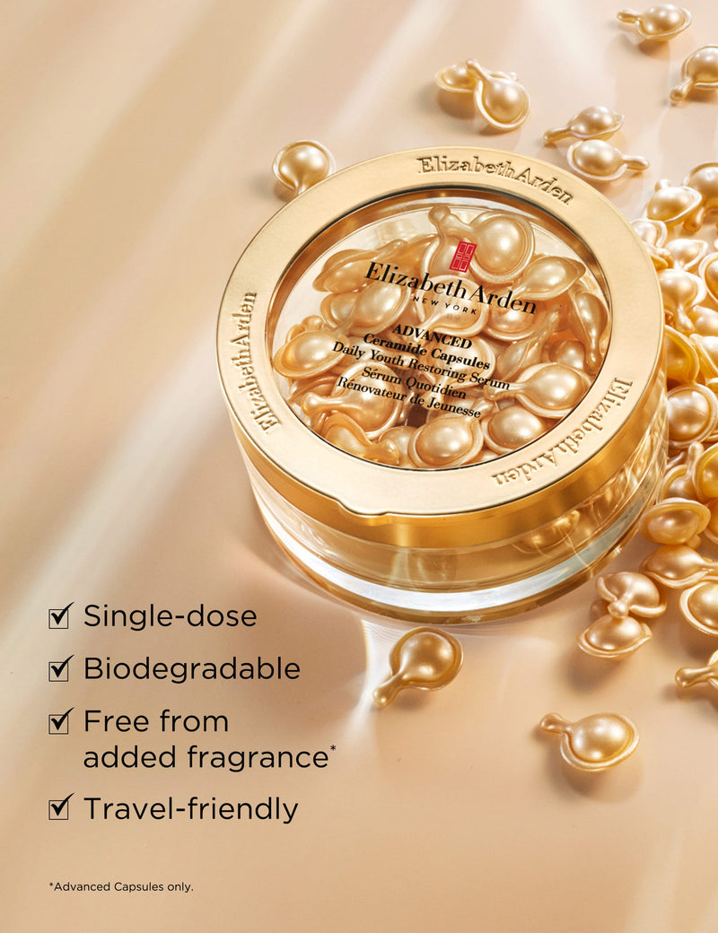Elizabeth Arden ceramide capsule serum for daily youth restoration with 60 capsules - British product