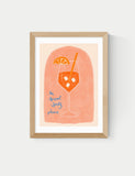 East End Prints Aperol spritz framed art print - British product