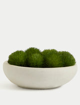 Artificial Moss in Concrete Bowl Decorative Artificial Plant