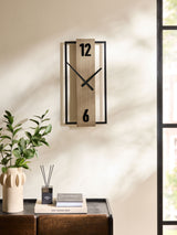 Bronx Natural Slimline Wall Clock 25cm