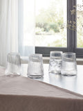 Set of 4 Clear Hollis Angular Short