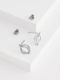 Sterling silver twist stud earrings (British brand)