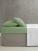 Catherine Lansfield Sage Green Easy Care Percale Fitted Bed Sheet