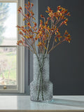 Blue Medium Medium Textured Glass Vase