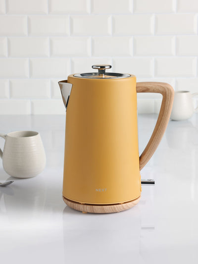 Ochre Yellow Bronx Electric Kettle 1.7 Litre