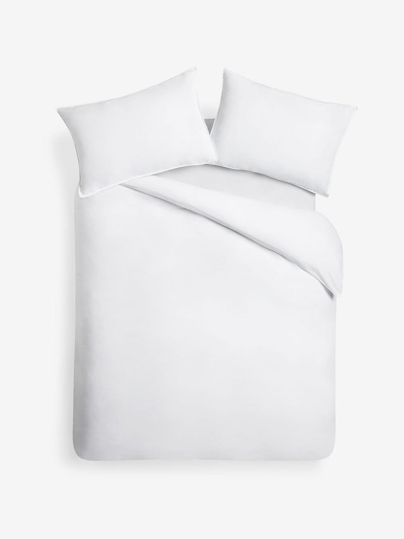 MADE.COM white cosy washed cotton duvet cover and pillowcase set, imported from the UK