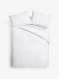 MADE.COM white cosy washed cotton duvet cover and pillowcase set, imported from the UK