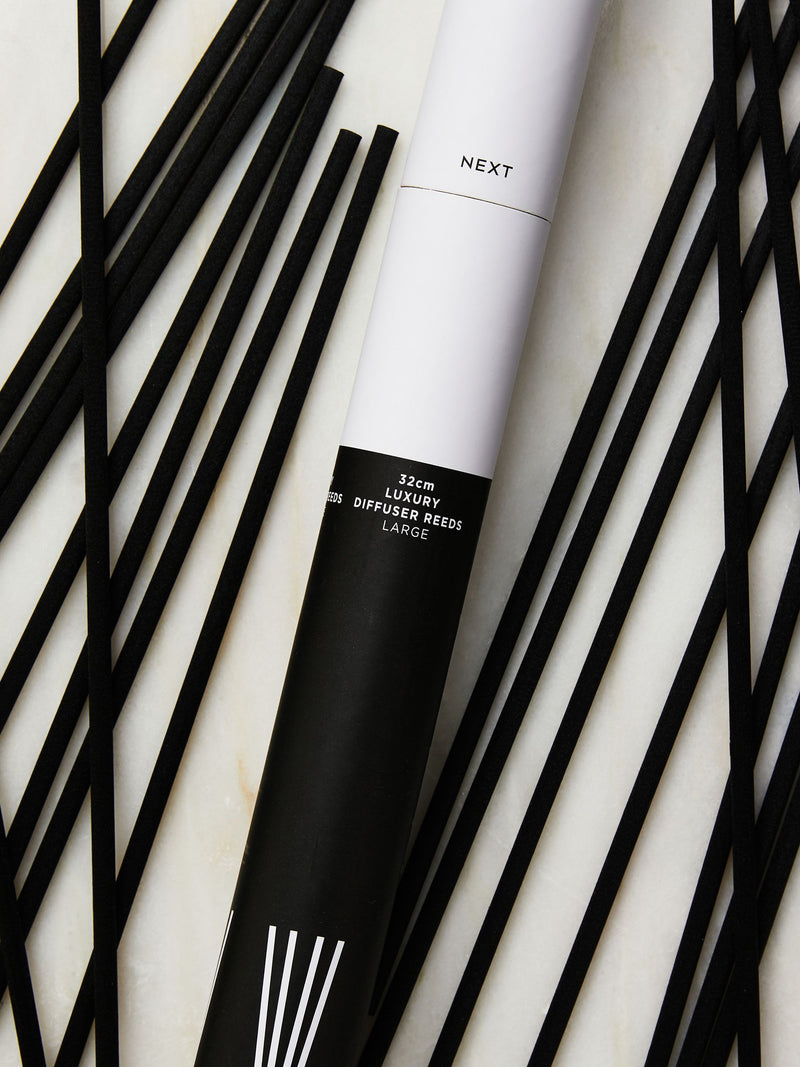 Black large replacement diffuser reeds 20 pack - British product