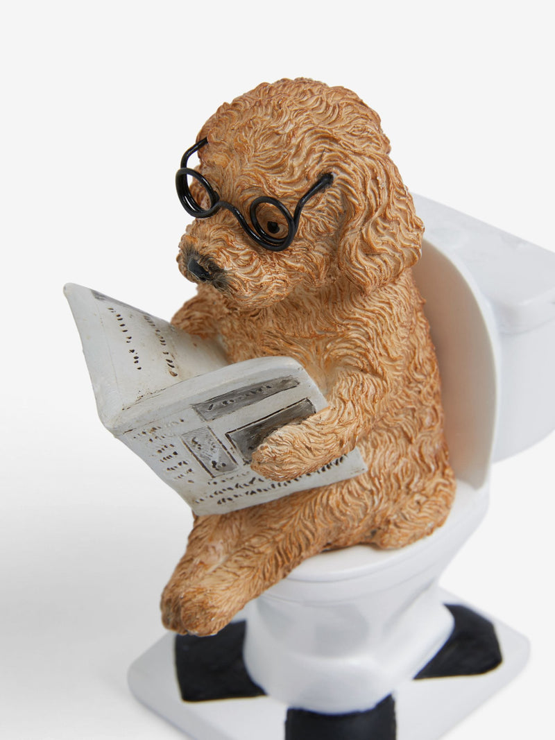 Charlie the Cockapoo resin bathroom ornament, imported from the UK