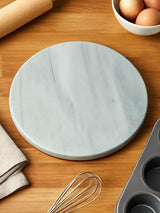 Interiors by Premier White Marble Chopping Board Round 30cm