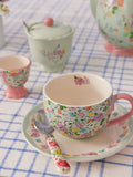 Cath Kidston Sage teacup and saucer set - British product