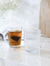 Clear Hollis Glass Mugs Set of 2