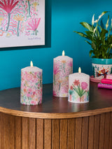 Lucy Tiffney Pink LED Decorative Candles Set of 3