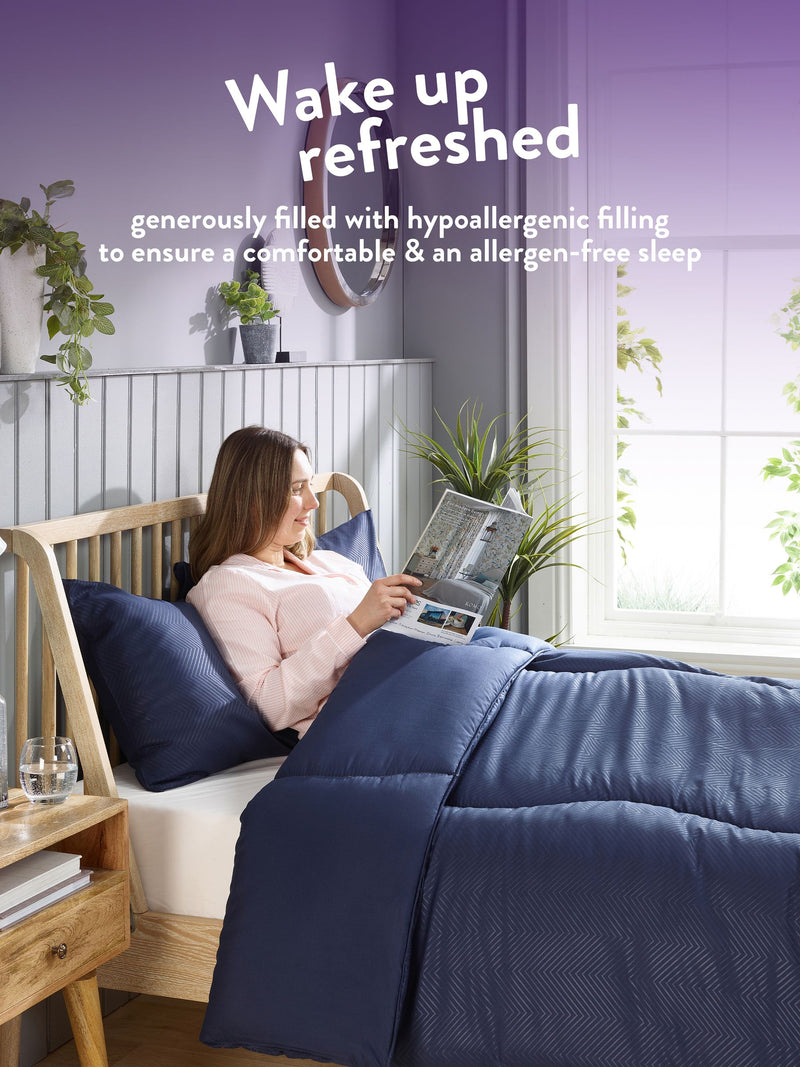 Slumberdown Coverless Comfort Herringbone duvet (British brand)