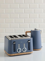 Blue Bronx 4 Slice Toaster