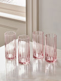 Ottilie Pink Set of 4 Tall Tumbler Glasses