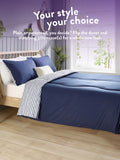 Slumberdown Coverless Comfort Navy Printed Stripe Duvet (British brand)