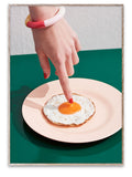 Paper Collective fried egg wall art, imported from the UK