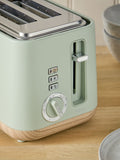 Sage Green Bronx 2 Slice Toaster