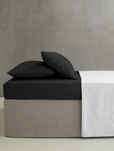 Catherine Lansfield Black Easy Care Percale Fitted Sheet