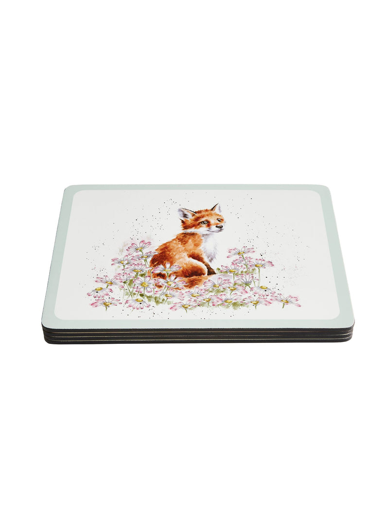 Royal Worcester Wrendale Designs Wildflowers placemats set of 4 40x29cm (British brand)
