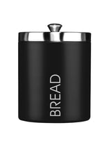Maison by Premier Black Enamel Steel Bread Bin