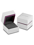 Beaverbrooks silver cubic zirconia double halo ring - British product