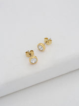 Ted Baker SINAA Gold Tone Clear Crystal Stud Earrings Earring Set 0.6cm x 1.5cm